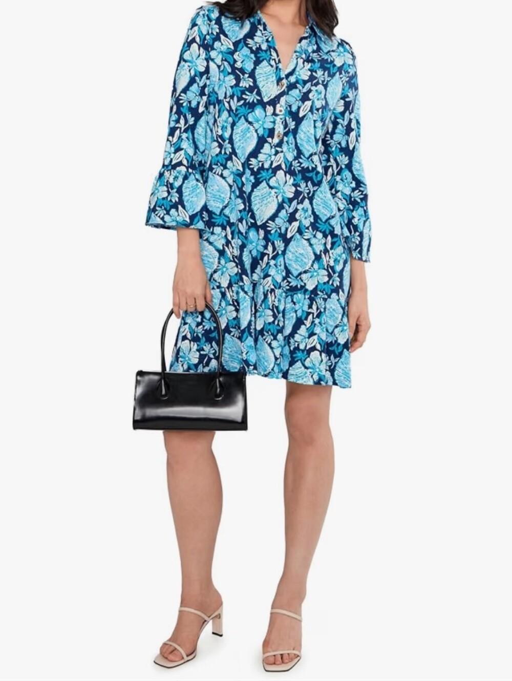 Lilly Pulitzer Delany Shirt Dress Low Tide Navy Splendor Like New XXL